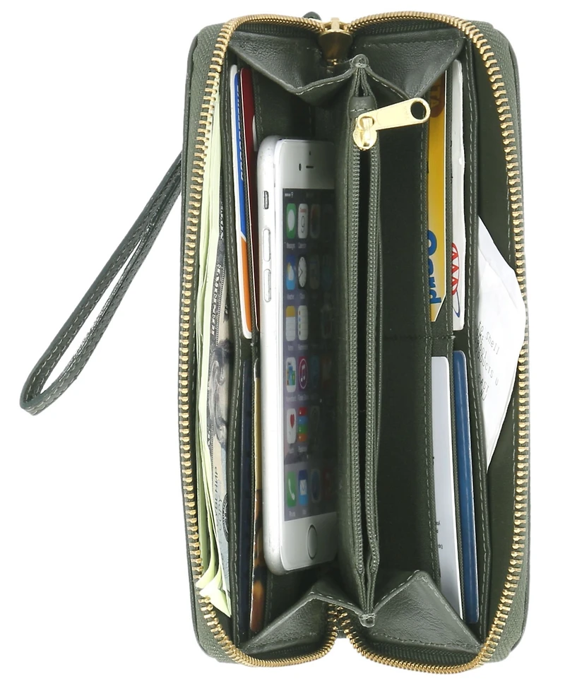 Timberland Women's Zip Around Wallet with Wristlet Strap