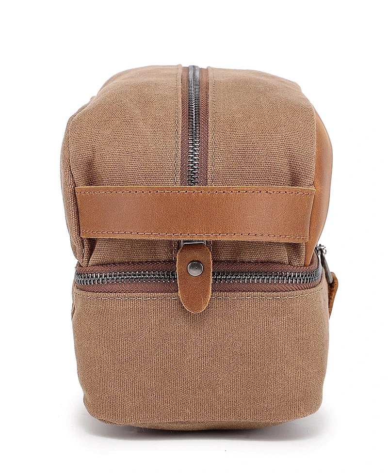 Tsd Brand Stone Creek Waxed Canvas Toiletry Bag