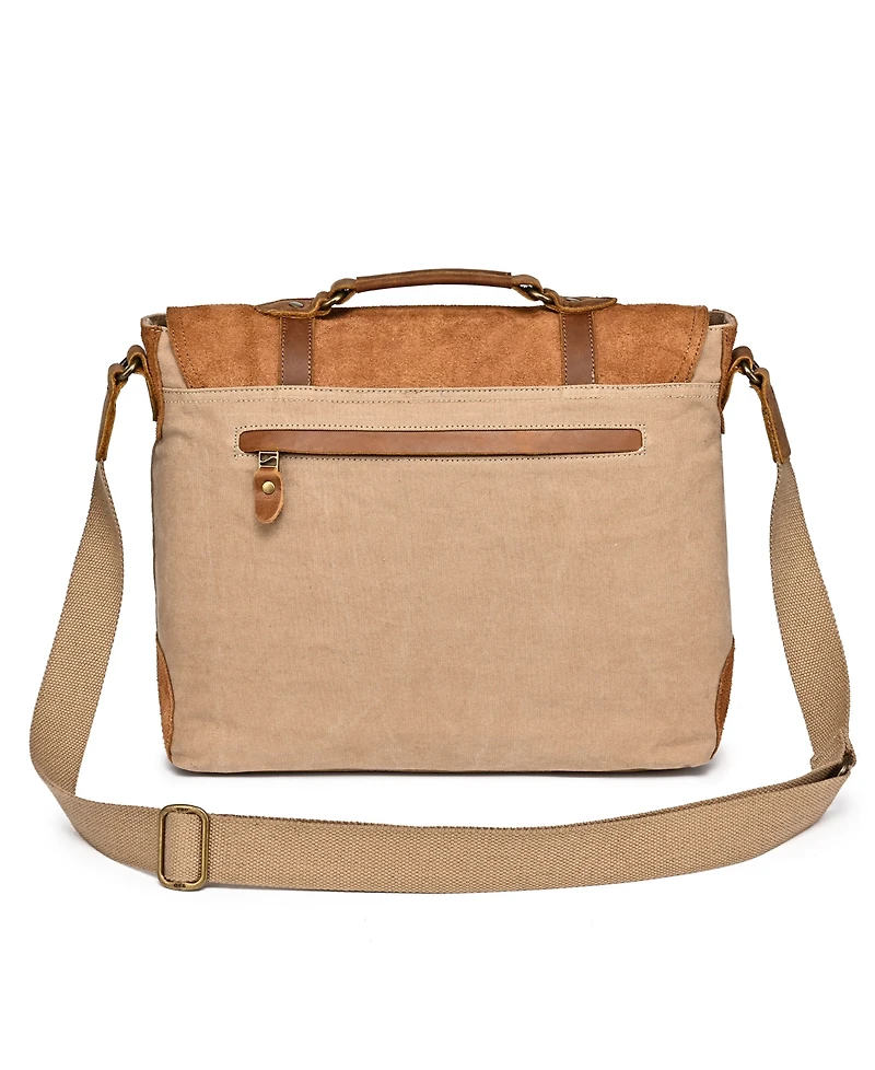 Tsd Brand Valley Oak Canvas Messenger Bag