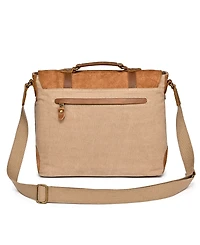 Tsd Brand Valley Oak Canvas Messenger Bag