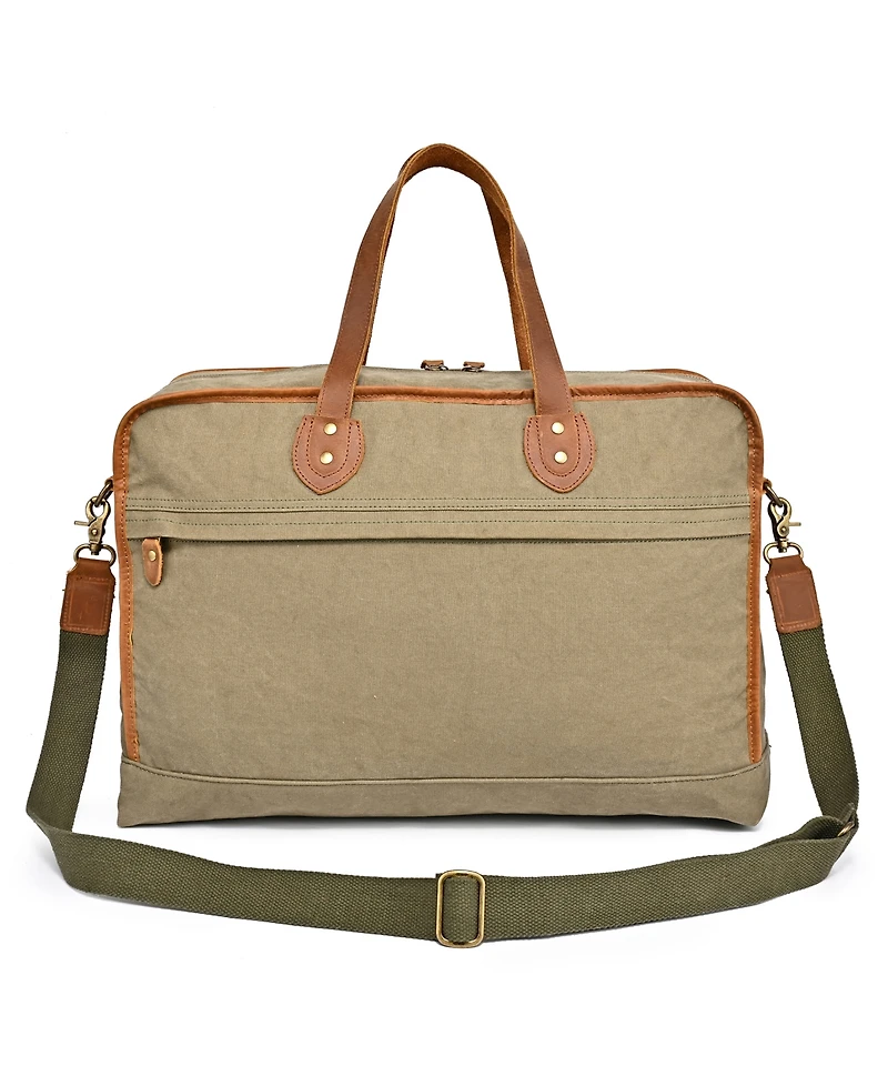 Tsd Brand Valley Oak Canvas Weekender Bag