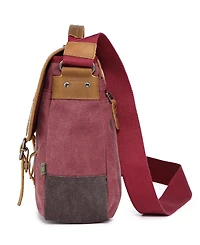 Tsd Brand Mountain Wood Canvas Messenger Bag