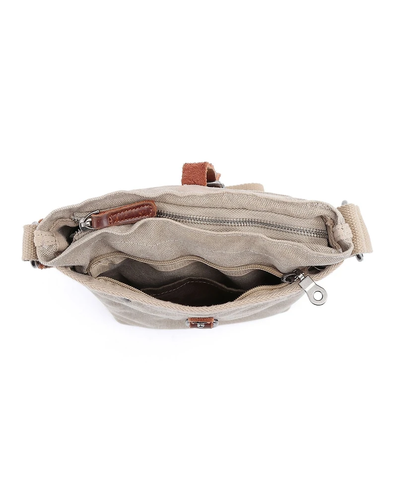 Tsd Brand Forest Canvas Crossbody Bag