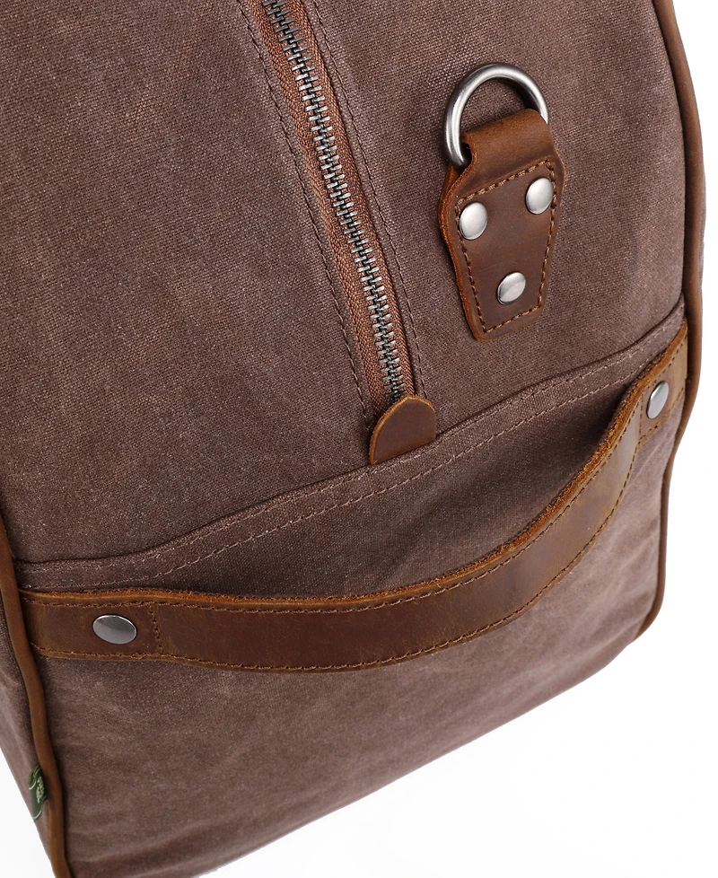 Tsd Brand Stone Creek Waxed Canvas Travel Bag