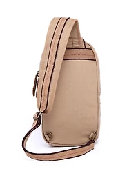 Tsd Brand Turtle Ridge Canvas Sling Bag