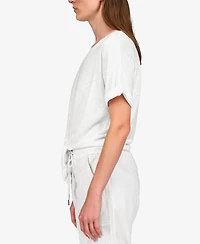 Sanctuary All Day Tie-Hem Cuffed T-Shirt