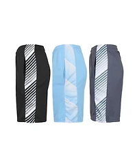 Galaxy By Harvic Men's Moisture Wicking Performance Mesh Shorts, Pack of 3