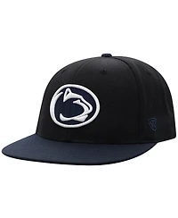 Men's Top of the World Black, Navy Penn State Nittany Lions Team Color Two-Tone Fitted Hat