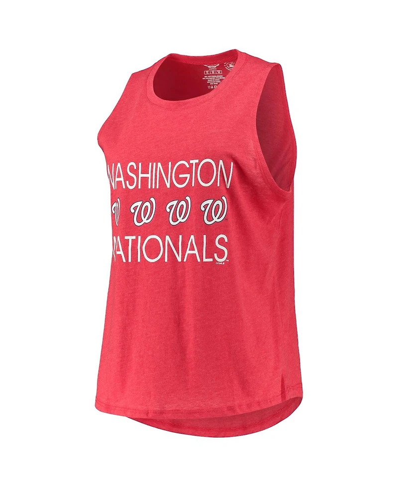 Women's Concepts Sport Navy, Red Washington Nationals Meter Muscle Tank Top and Pants Sleep Set