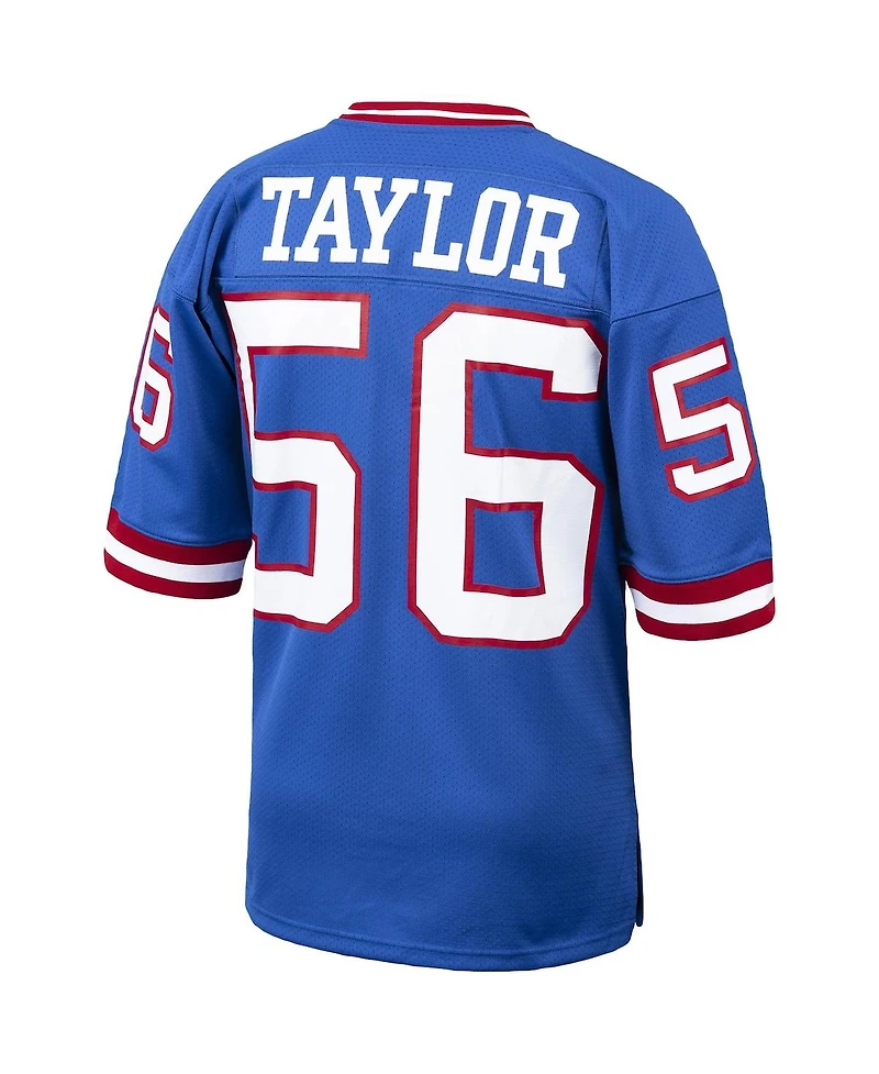 Men's Mitchell & Ness Lawrence Taylor Royal New York Giants 1986 Authentic Throwback Retired Player Jersey