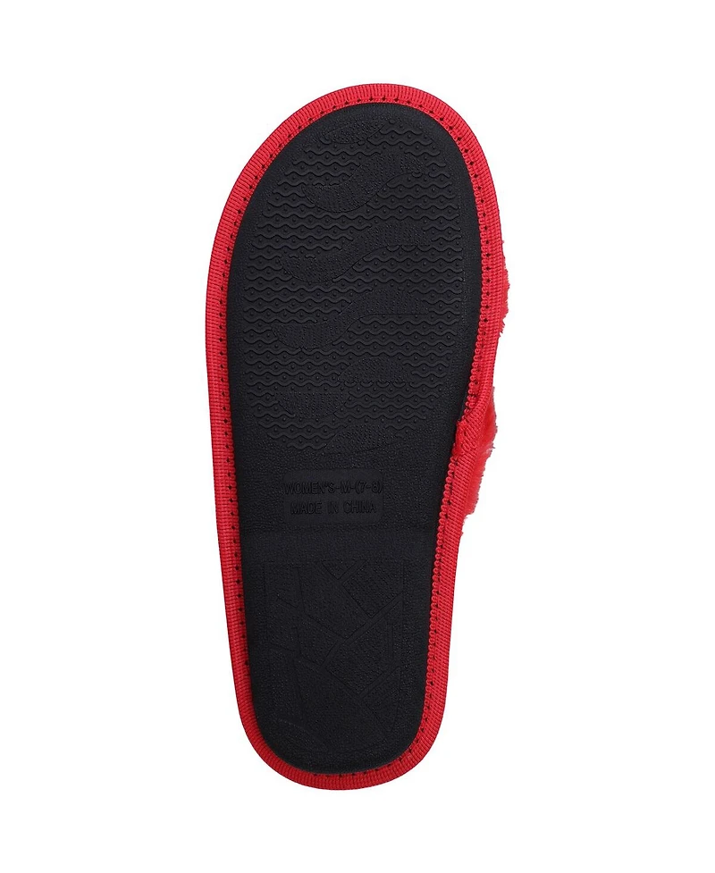 Women's Foco Washington Capitals Script Cross Slide Slippers