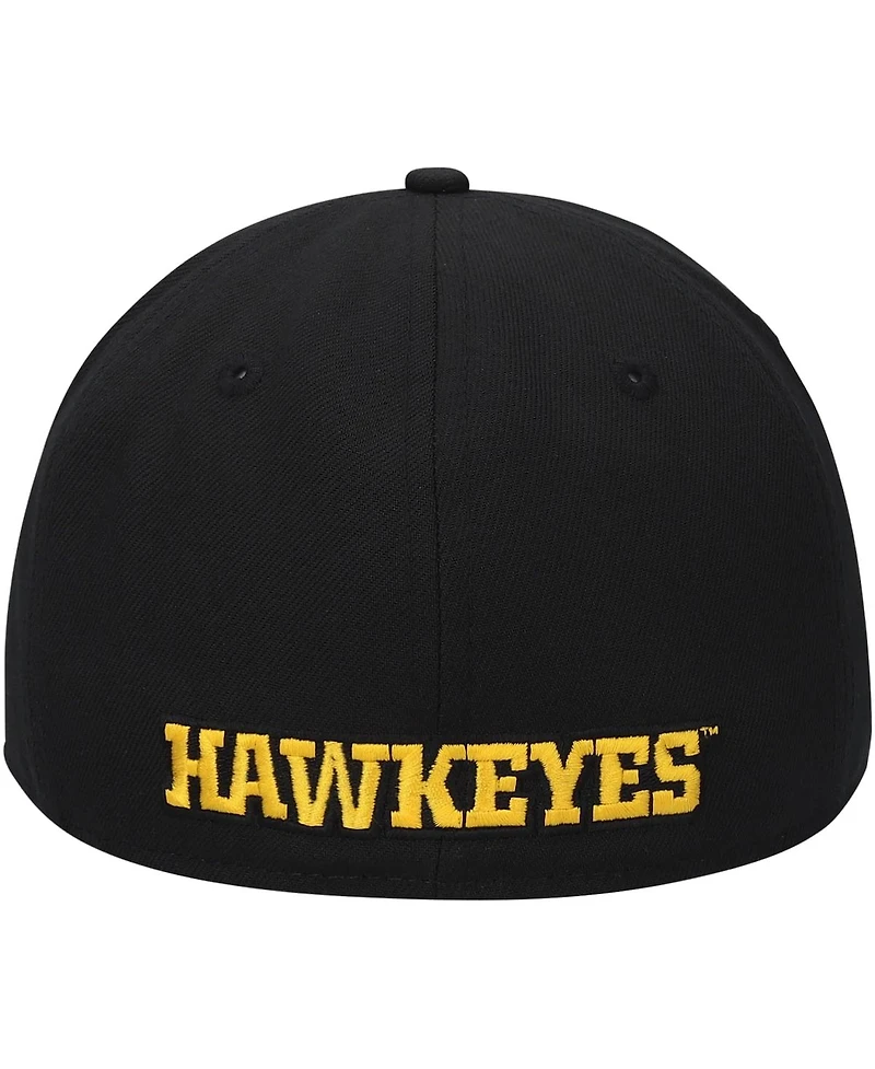 Men's New Era Black Iowa Hawkeyes Logo Basic 59FIFTY Fitted Hat