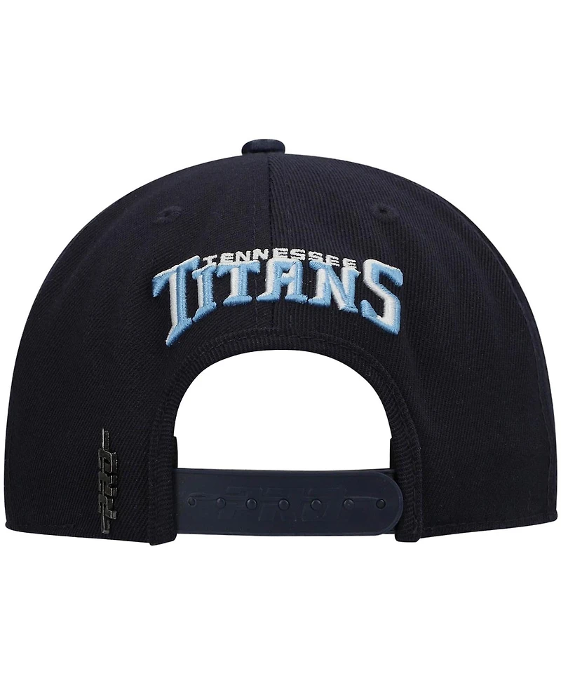 Men's Pro Standard Navy Tennessee Titans Logo Ii Snapback Hat