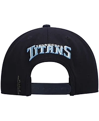 Men's Pro Standard Navy Tennessee Titans Logo Ii Snapback Hat