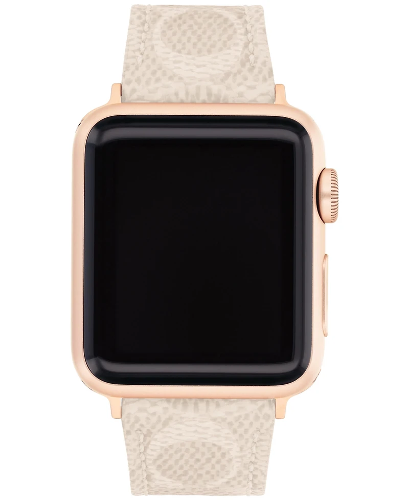 Coach Sand Canvas Strap 38/40/41mm Apple Watch Band