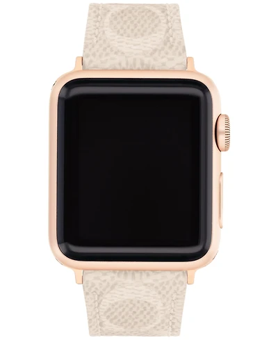 Coach Sand Canvas Strap 38/40/41mm Apple Watch Band