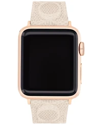 Coach Sand Canvas Strap 38/40/41mm Apple Watch Band