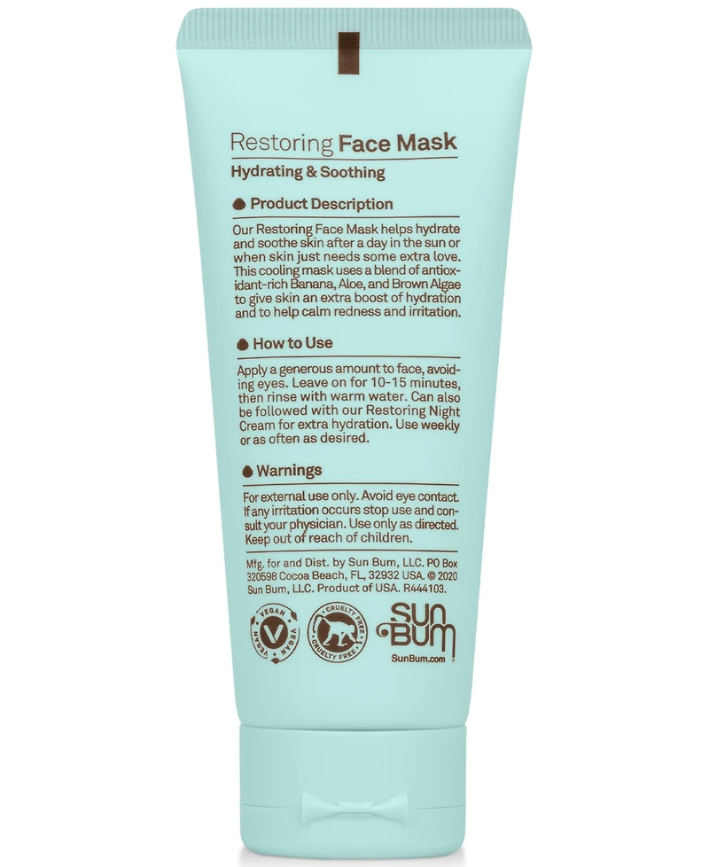 Sun Bum Restoring Face Mask