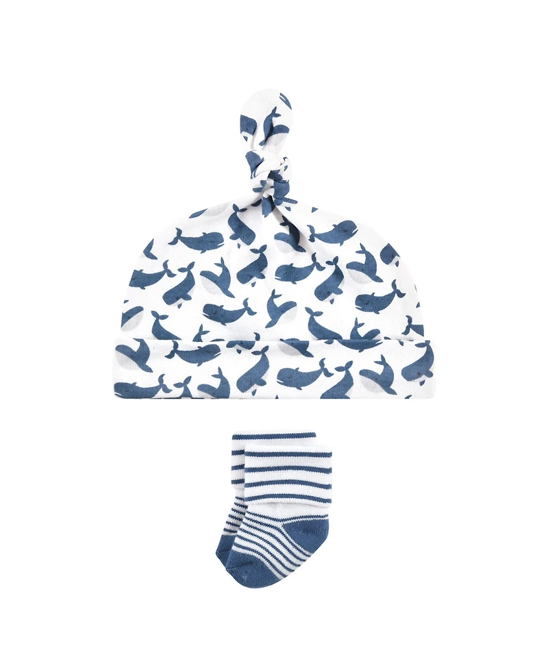 Hudson Baby Baby Boys Hudson 8pc Cap/Socks Set