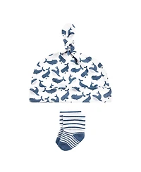 Hudson Baby Baby Boys Hudson 8pc Cap/Socks Set