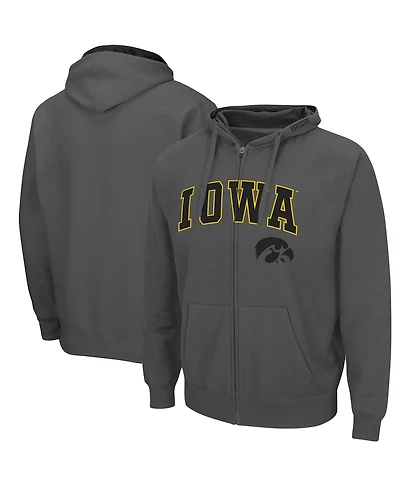 Colosseum Men's Iowa Hawkeyes Arch & Logo 3.0 Pullover Hoodie