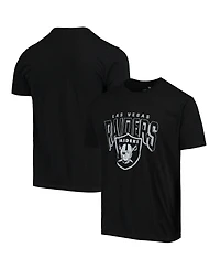 Men's Junk Food Black Las Vegas Raiders Bold Logo T-shirt