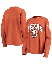 Women's Pressbox Texas Orange Longhorns Edith Long Sleeve T-shirt