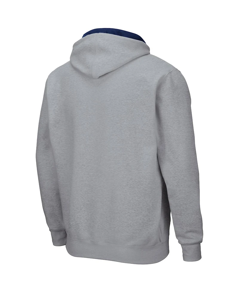 Colosseum Men's Navy Midshipmen Arch Logo 3.0 Full-Zip Hoodie