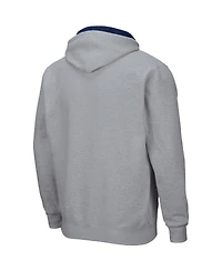 Colosseum Men's Navy Midshipmen Arch Logo 3.0 Full-Zip Hoodie