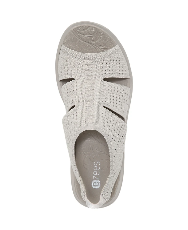 BZees Double Up Washable Wedge Slingbacks