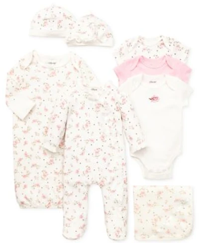 Little Me Baby Girls Vintage Rose Gift Bundle