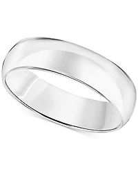 Men's Comfort Fit Wedding Band (6mm) 14k Gold or White
