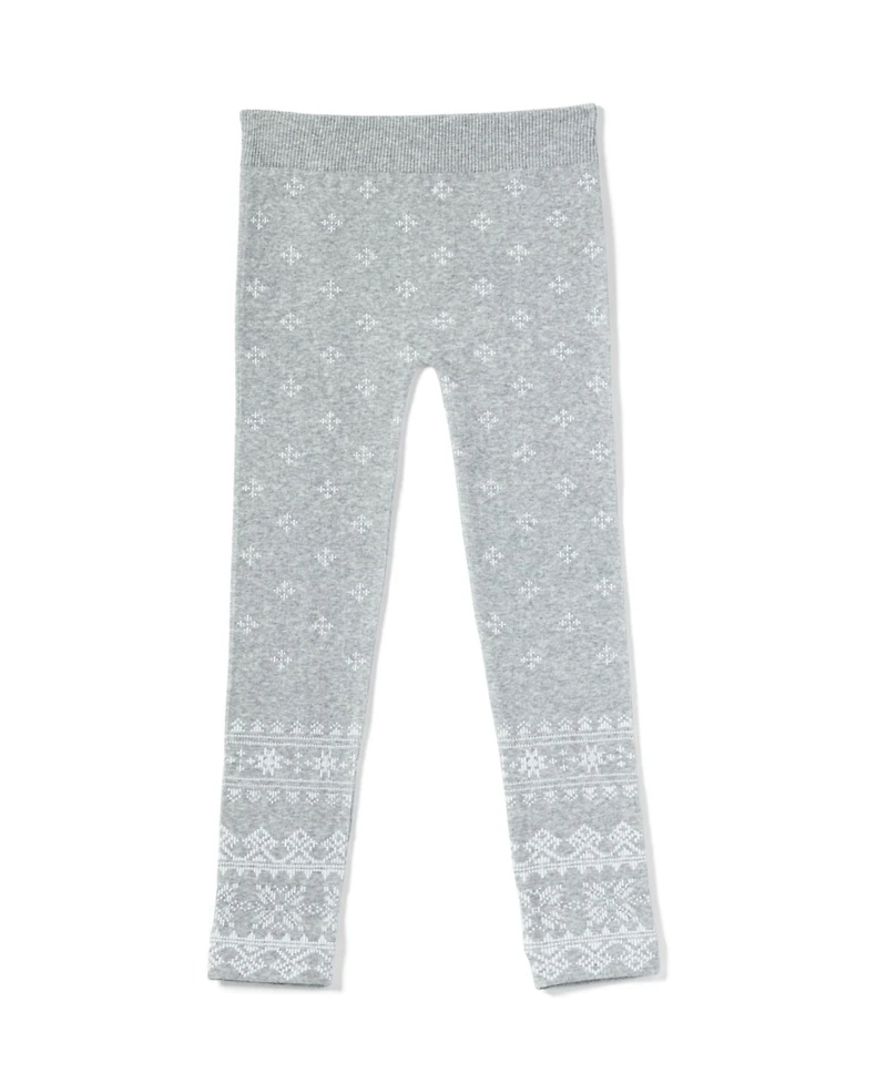 Hue Big Girls Fairisle Seamless Leggings