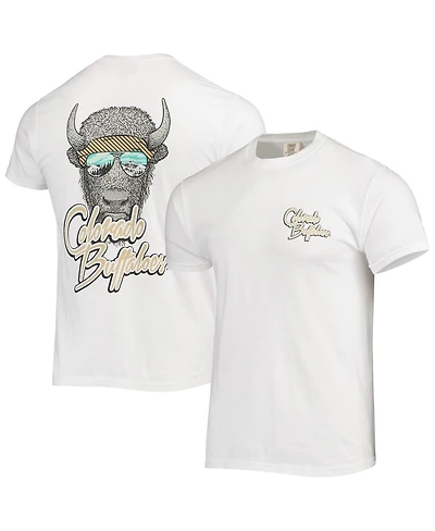 Men's White Colorado Buffaloes Mascot Bandana T-shirt