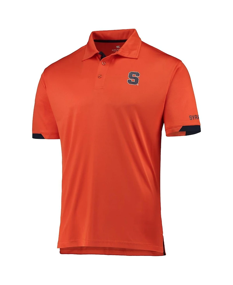 Men's Colosseum Orange Syracuse Santry Polo Shirt