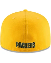 Men's New Era Gold Green Bay Packers Omaha 59Fifty Hat