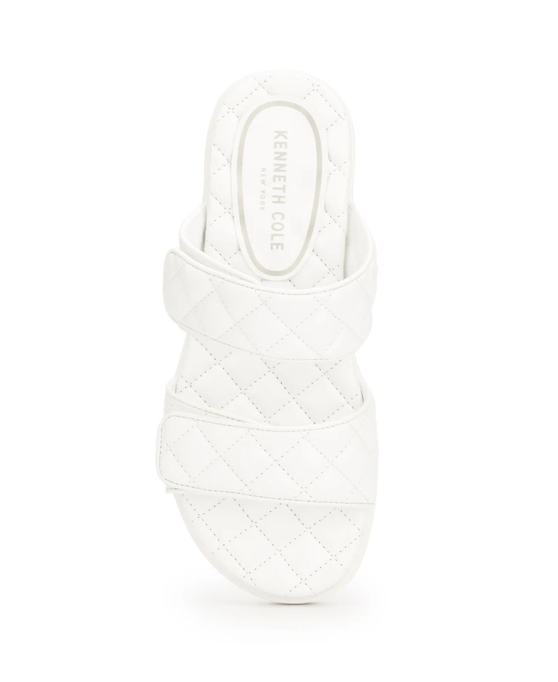 Kenneth Cole New York Women's Reeves Quilted Two Band Flat Sandals