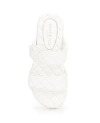 Kenneth Cole New York Women's Reeves Quilted Two Band Flat Sandals