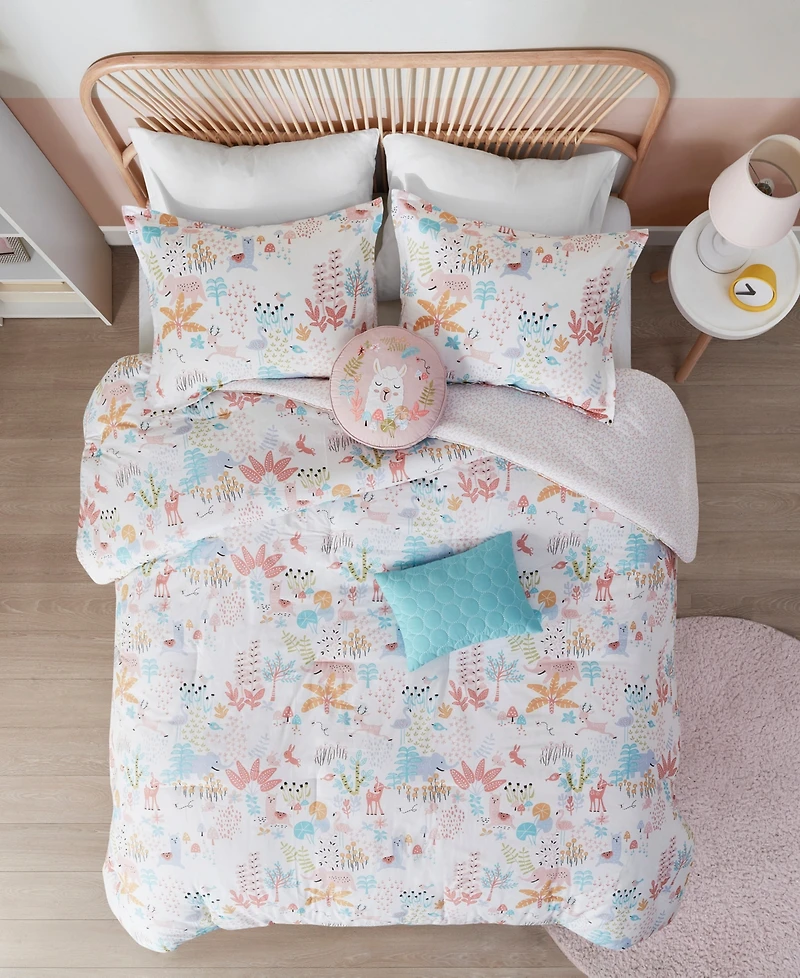 Intelligent Design Iris Woodland Animals 4-Pc. Comforter Set, Twin