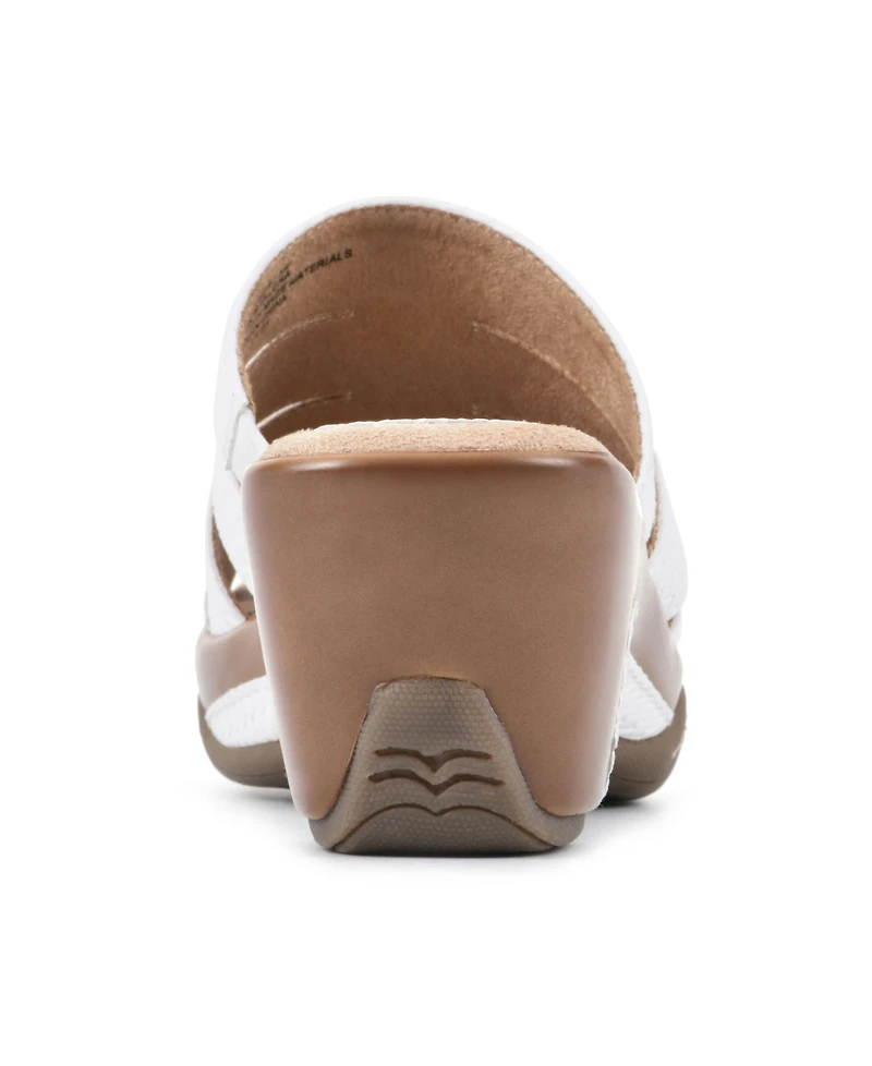 White Mountain Women's Valora Clog Slide Sandals