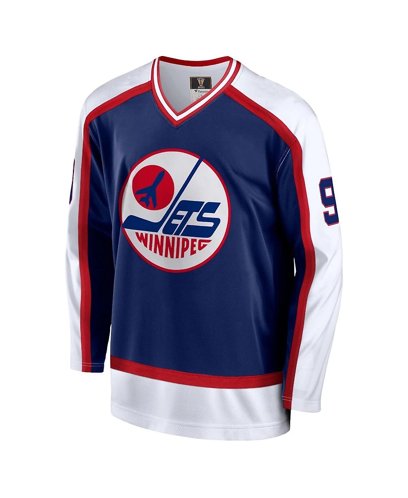 Men's Fanatics Bobby Hull Navy Winnipeg Jets Breakaway Retired Player Jersey