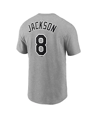 Men's Nike Bo Jackson Heathered Gray Chicago White Sox Cooperstown Collection Name and Number T-shirt