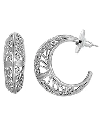 2028 Women's Filigree Hoop Earrings