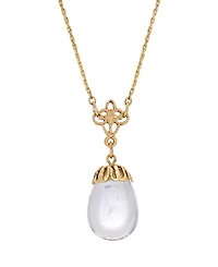2028 Women's Clear Egg Drop Necklace