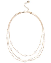 Charter Club Imitation Pearl Layered Necklace, 16" + 2" extender, Created for Macy's