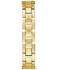 Guess Women's Crystal Beaded Gold-Tone Stainless Steel Bracelet Watch 30mm