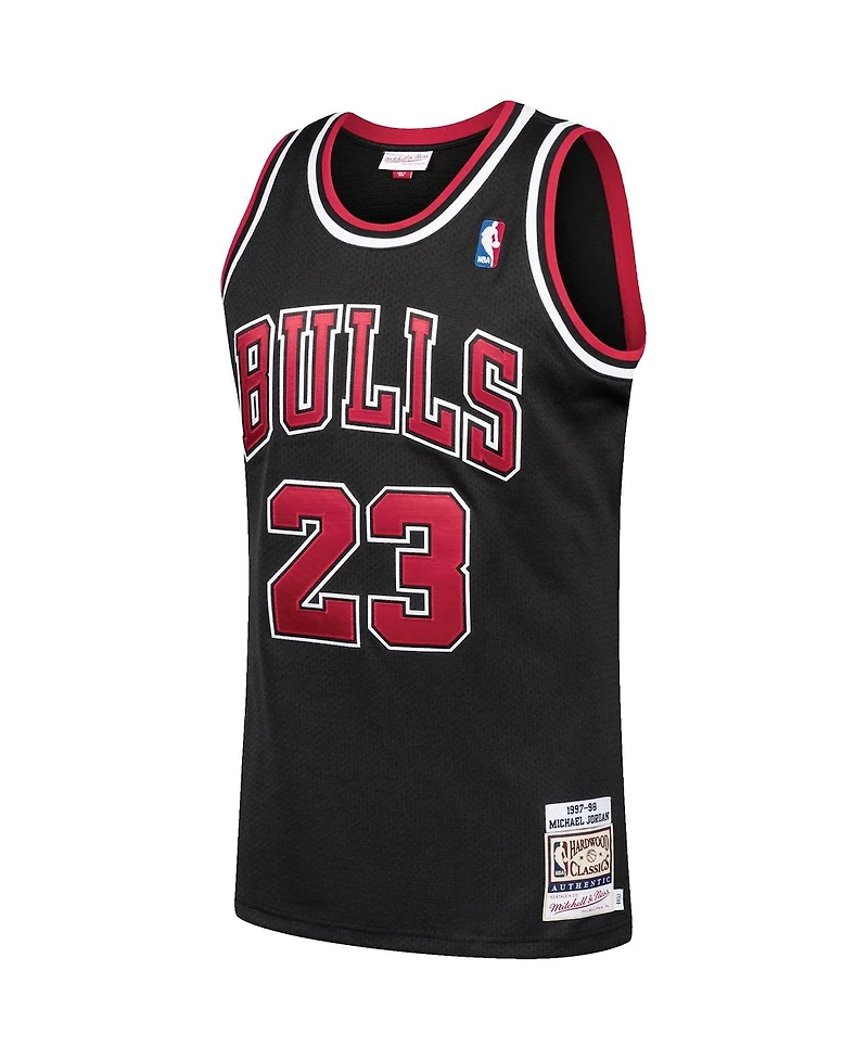 Men's Mitchell & Ness Michael Jordan Chicago Bulls 1997-98 Hardwood Classics Authentic Player Jersey