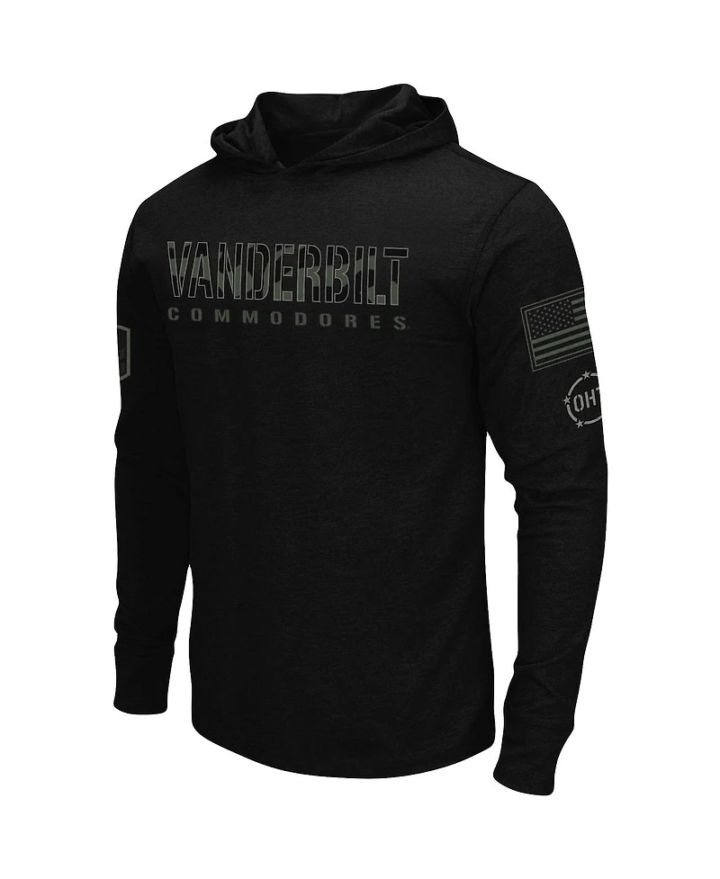 Men's Black Vanderbilt Commodores Oht Military-Inspired Appreciation Hoodie Long Sleeve T-shirt
