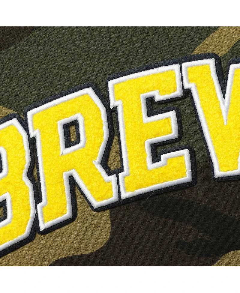 Men's Camo Milwaukee Brewers Team T-shirt