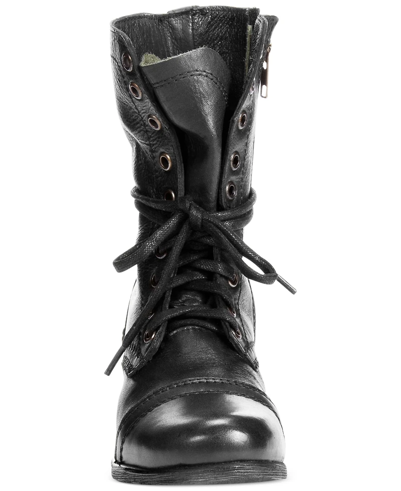 Steve Madden Women's Troopa Lace-up Combat Boots